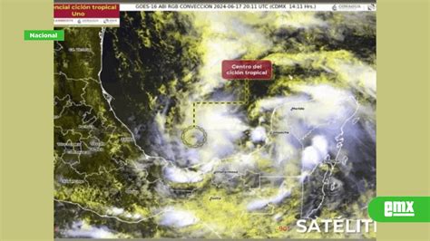 Se forma el ciclón tropical Uno en el Golfo El Mexicano