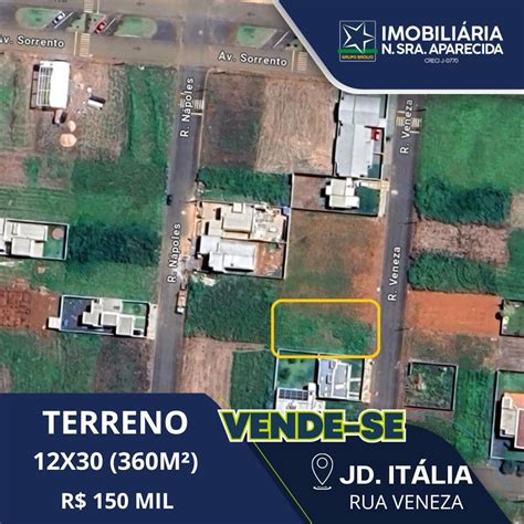 Terreno Jardim It Lia Imobili Ria Nossa Senhora Aparecida