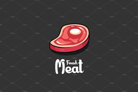 Fresh Meat Logo Design Food Illustrations Creative Market