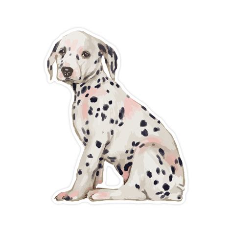 Sticker Anjing Dalmatian Agette