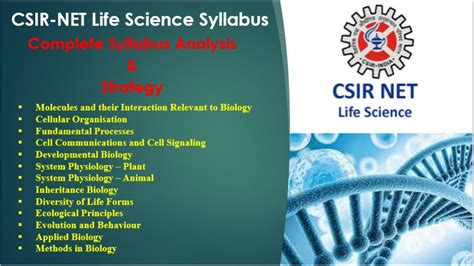 Csir Net Life Science Unit Csir Net Study Plan For Syllabus Unit