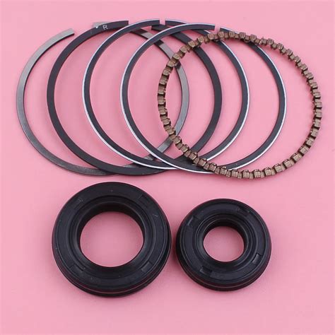 Mm Piston Rings Crankshaft Crank Oil Seal Set Kit For Honda Gx Gx