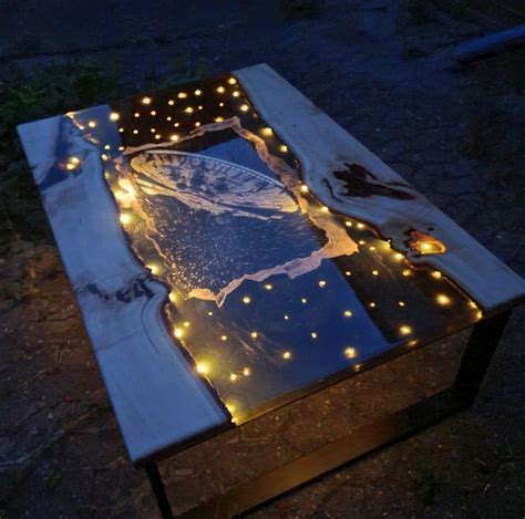 Epoxy Resin Crafts Have Some Fun Led Decorative Items Dining Table