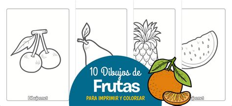 10 Dibujos de frutas para imprimir y colorear - Dibujos.net