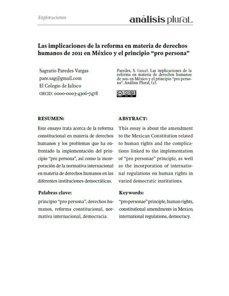 Las Implicaciones De La Reforma En Materia De Derechos Humanos De 2011