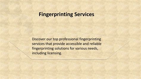 Ppt Fdle Fingerprinting Powerpoint Presentation Free Download Id12744964