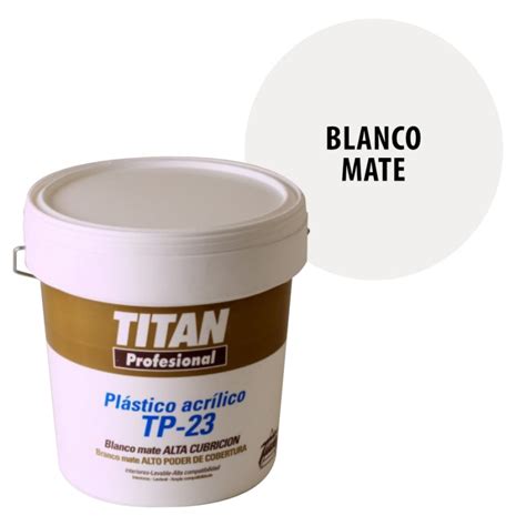 Pintura Acrilica Titan T Interior Exterior Blanco Mate Soutelana