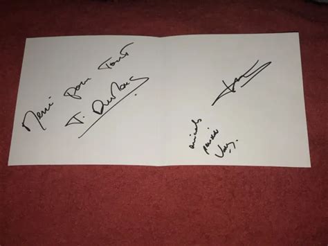 Carte D Dicac E Autograph Fran Oise Hardy Thomas Dutronc Jacques