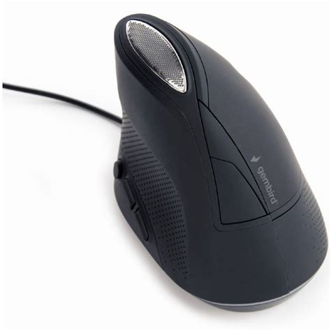 Gembird MUS ERGO 03 optikai egér 3200 DPI ergonomikus 1 35 m fekete