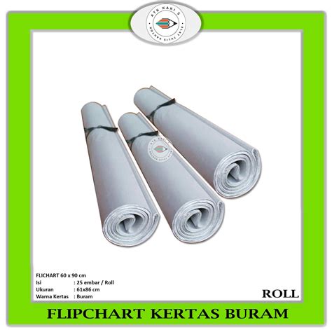 Jual Kertas Flip Chart Koran Buram Untuk Flipchart 65 X 90 Roll