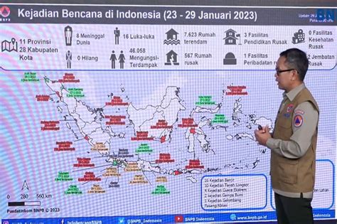 Puncak Musim Hujan Hingga Awal Maret 2023 BNPB Imbau Waspada Bencana