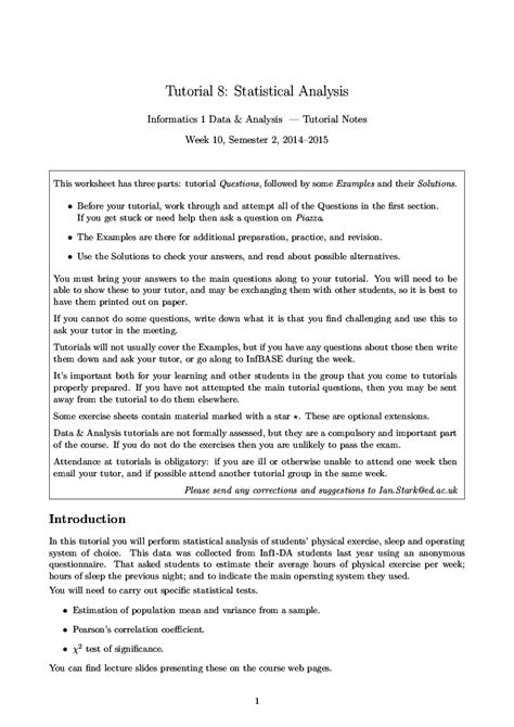 Announcements Informatics 1 Data And Analysis