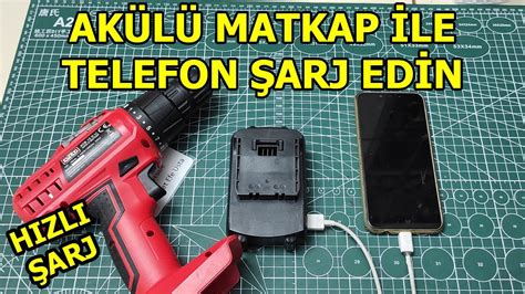 Akülü Matkap İle Telefon Şarj Edin Matkap Bataryası İle Telefon Şarjı