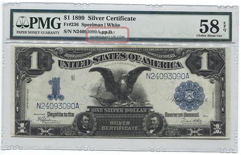 Silver Certificates Black Eagle Consecutive Pair Pmg