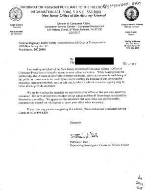 Fillable Online Freedom Of Information Act Foia Fra Fax Email Print