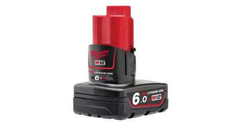 Milwaukee M12b6 12v 60ah Red Lithium Ion Battery