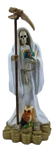 Santa Muerte Blanca Sant Sima Poderosa Ritualizada Cm Meses Sin