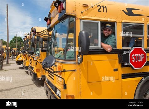 School Bus Driver Stock Photo Alamy