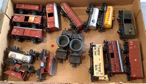 Lot Lot Of 16 Marklin Ho Freight Cars