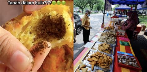 gerai tepi jalan jual kuih  inti tanah tanda kena sihir