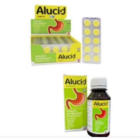 Alucid Suspension For Relief Gastric Pain Alucid Syrup 100ml Alucid