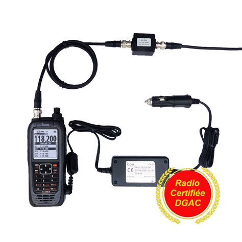 Radio ICOM IC A25CE FR certifiée Boutique Aéronautique ULM TECHNOLOGIE