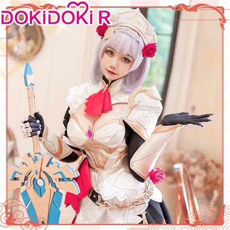 BEST ♤DokiDoki R Game Genshin Impact Cosplay Halloween Noelle Cosplay ...