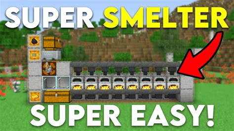 EASY Super Smelter For Minecraft Bedrock 1 20 MCPE Xbox PS4 Nintendo