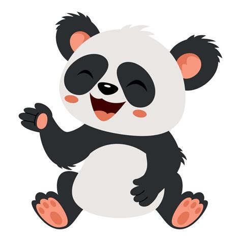 Desenhos De Um Panda - ilustração dos desenhos animados de um panda 13539292 Vetor no Vecteezy
