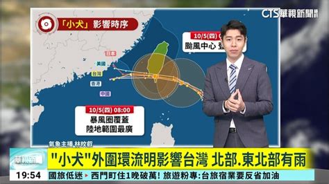 中颱「小犬」進逼！路徑小幅北修 23：30發海警 華視新聞網