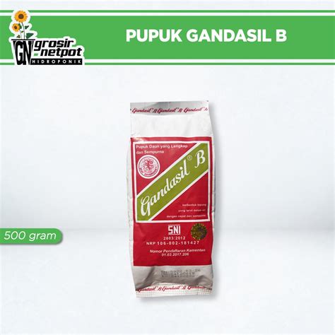 Jual Pupuk Gandasil B Pupuk Bunga Dan Buah 500 Gram Shopee Indonesia