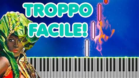 FACCETTA NERA TROPPO FACILE PIANO TUTORIAL SPARTITO GRATIS YouTube