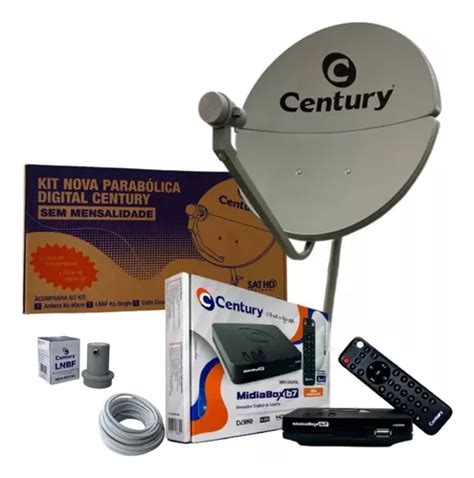 Antena Parab Lica Ku Century Cm Midiabox B Kit Completo Frete Gr Tis