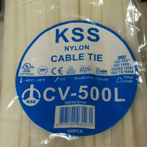 Jual Kabel Ties CV 500 KSS 8 Mm Gemuk Isi 100 Pcs Cable Tie Ties