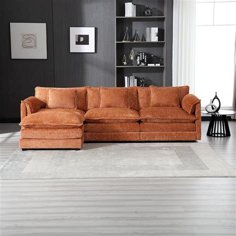 Amazon FANYE L Shaped Corner Convertible Modular Sectional Sofa