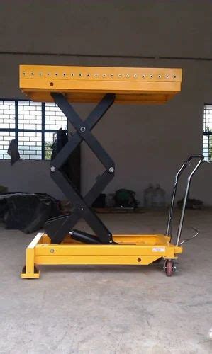 Hphsl Mild Steel HI POWER Movable Scissor Lift Table For Material