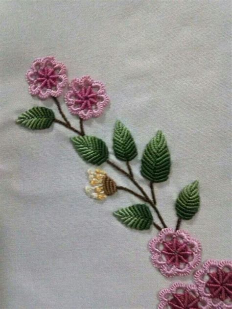 Embroidery Tralcio Di Fiori Ricamo Creativo Ricamo Messicano Ricamo