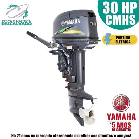 MOTOR DE POPA YAMAHA 2 TEMPOS 30HP HMHS ELÉTRICA Pesca e Náutica