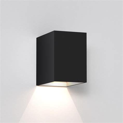 Astro Oslo 100 LED Lampe Murale 3W 3000K Noir 7x10x10cm IP65 Aluminium