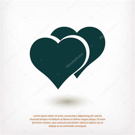 heart sign icons stock vector  cbestd