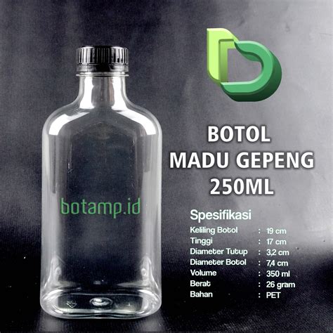 Botol Madu Anggur Gepeng Ml Botamp Id