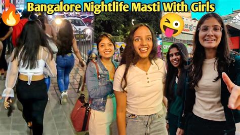 Mg Road Bangalore Night Life Cute Girls 😘 Nightlife In Koramangala