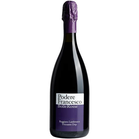 Podere Francesco Frizzante BolleRosse Lambrusco Reggiano DOC Brut