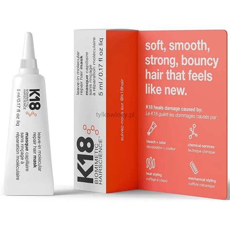 K18 Leave In Molecular Repair Hair Mask Maska Odbudowująca Zniszczone Włosy 5 Ml Sklep