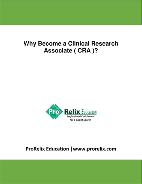 Ppt Why Become A Clinical Research Associate Cra Powerpoint Presentation Id11800219