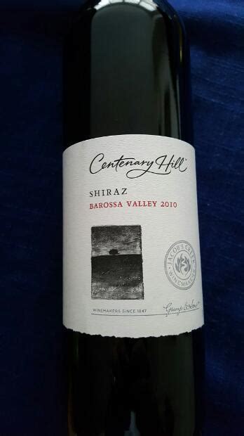 Rượu Vang Centenary Hill Shiraz Barossa Valley Hảo Hạng