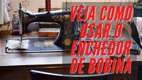 Aprenda como usar o enchedor de bobina da máquina de costura singer