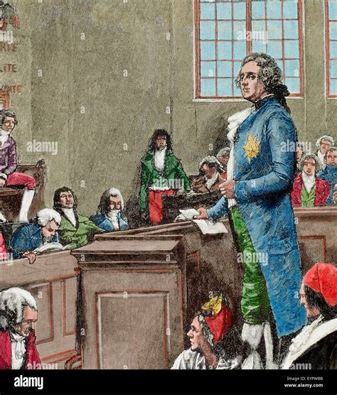 French Revolution (1789-1799). The convention. Judgment of Louis XVI of ...