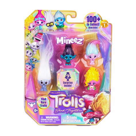 DreamWorks Trolls Band Together Mineez Surprise 5 Pack Assorted