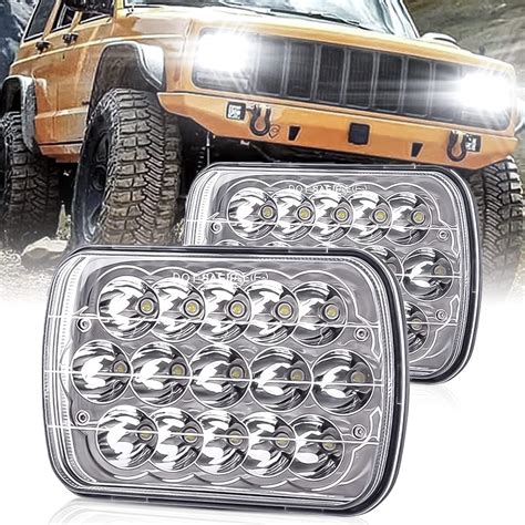 Bliauto 5x7 7x6 Led Headlights Dot Approved Rectangle H6054 Led Headlight 2pcs With